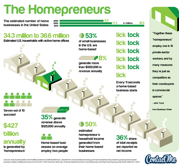 Home Businesses Infographic