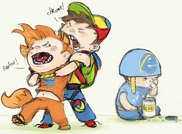 The big boys of the browsers playground- IE, Firefox and Chrome.