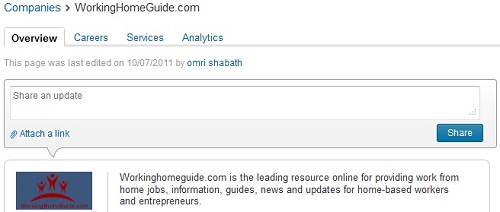 linkedin-company-updates The Company Status Update Box