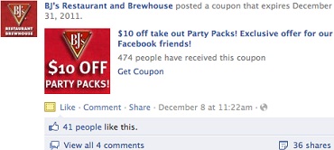 Facebook Coupon Ad Testing