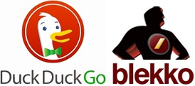 DuckDuckGo and Blekko Logos