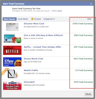 Facebook In-App Earnings Possibility