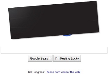 Google SOPA Protest Logo