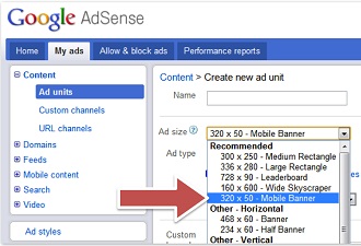 AdSense Mobile Ads To AdSense For Content