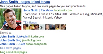 Bing Linked Pages John Smith