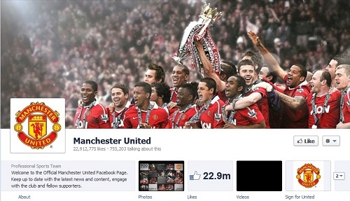 Manchester United Facebook Timeline Profile