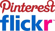 Pinterest and Flickr Logos