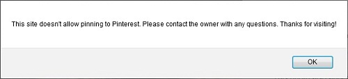 Pinterest no-Pin Message