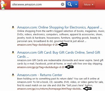 DuckDuckGo Amazon Affiliate Links