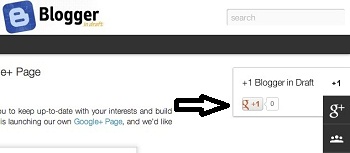 Blogger Plus One Button
