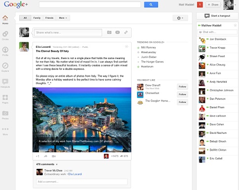 Google+ New Design