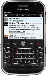 Twitter On BlackBerry Device