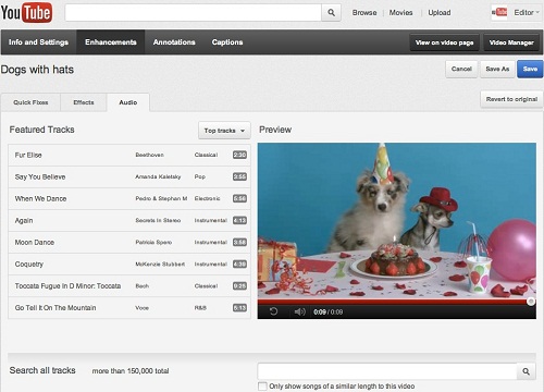 YouTube Upgrades Audio Editor To Help Video Creators Add Soundtrack