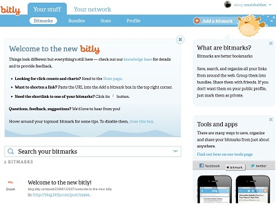 Bitly Homepage