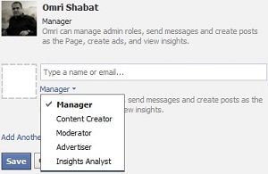 Facebook Pages Assign Admin Roles