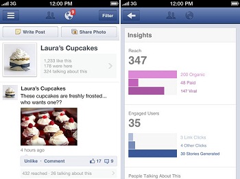 Facebook Pages Manager App Screenshots