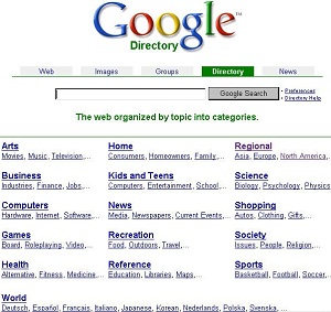Google Old Directory