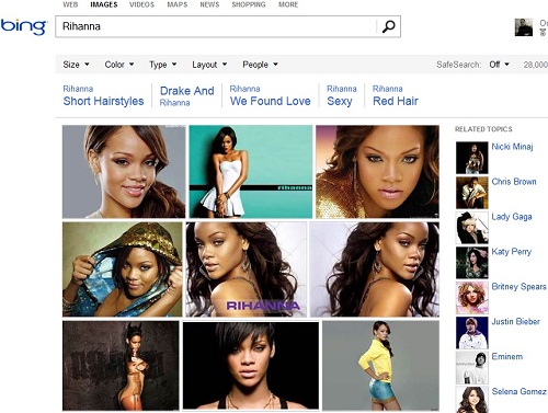 Bing Image Search Rihanna