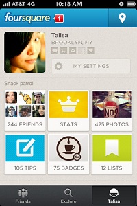Foursquare Profile Tab