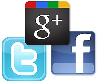 Top Websites’ Social Plugins: Facebook 24.3%, Google+ 13.3%, Twitter 10%