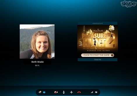 Skype Conversation Ads Example