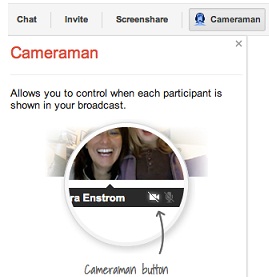 Google+ Hangout Cameraman App