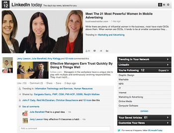 New Features To “LinkedIn Today” Makes It More Social and Engaging