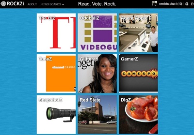 ROCKZi Homepage Screenshot
